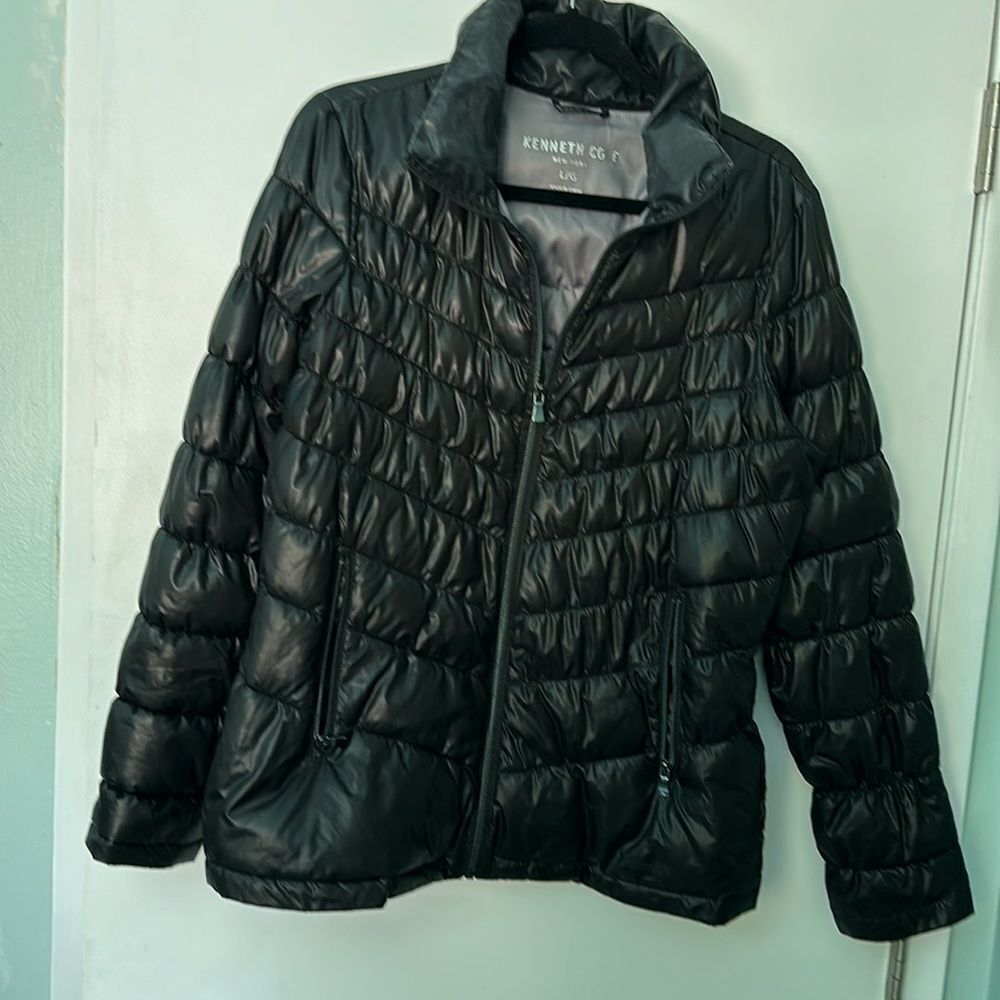 Kenneth Cole Black Puffer Jacket